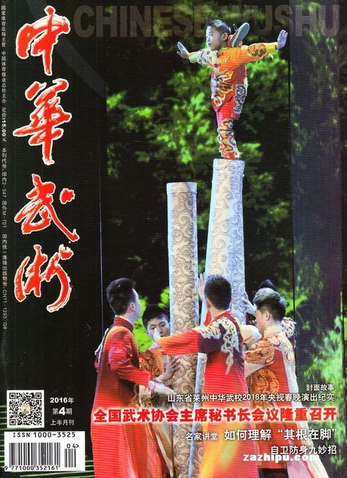 中华武术2016年4月期封面图片 领先的杂志订阅平台